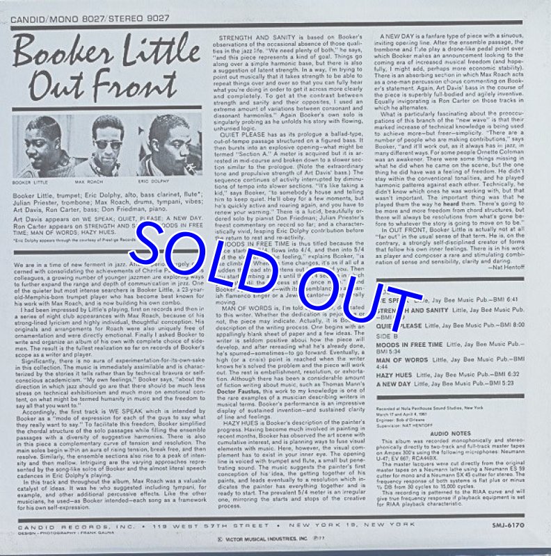 画像2: ブッカー・リトル(tp)/アウト・フロント (2)