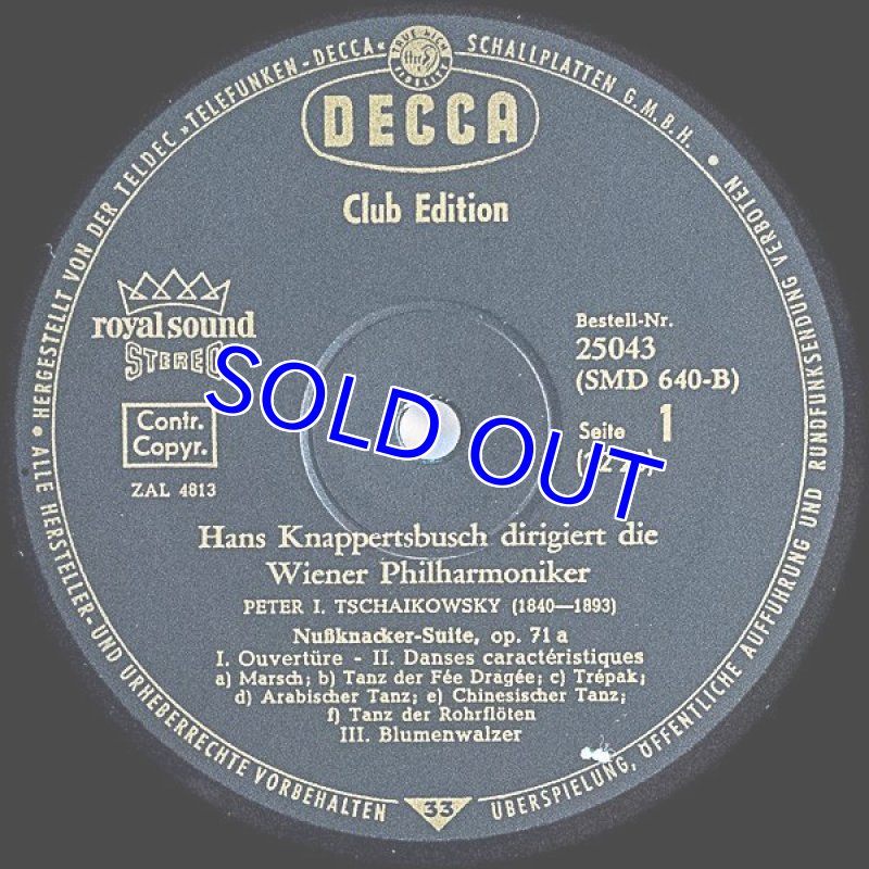 画像3: ハンス・クナッパーツブッシュ指揮/チャイコフスキー:くるみ割り人形ほか (3)