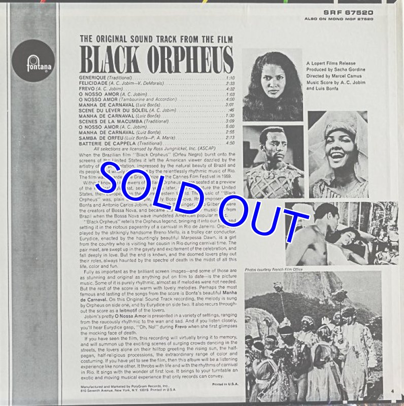 画像2: オリジナル・サウンドトラック/BLACK ORPHEUS (2)