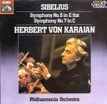 画像1: ヘルベルト・フォン・カラヤン指揮/シベリウス：交響曲第5番、7番 (1)