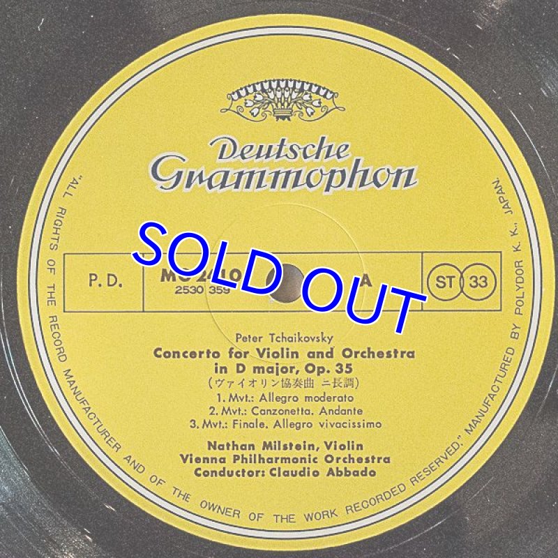 画像3: ナタン・ミルシテイン（Vn）/メンデルソゾーン＆チャイコフスキー：ヴァイオリン協奏曲 (3)