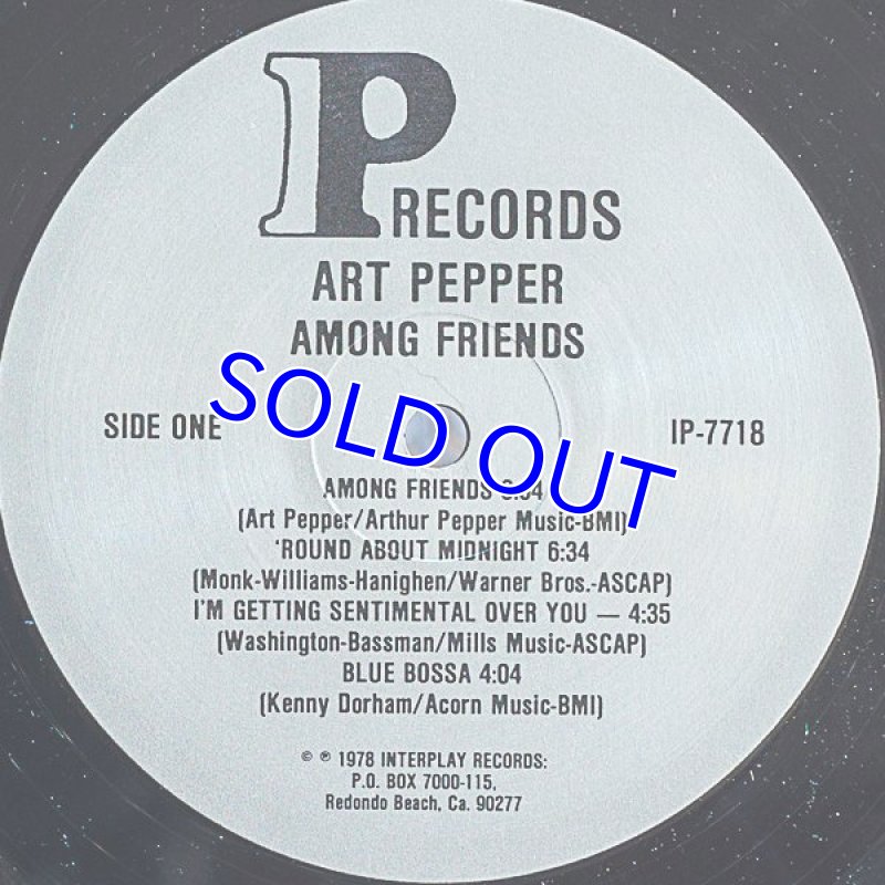 画像4: アート・ペッパー(as)/AMONG FRIENDS (4)