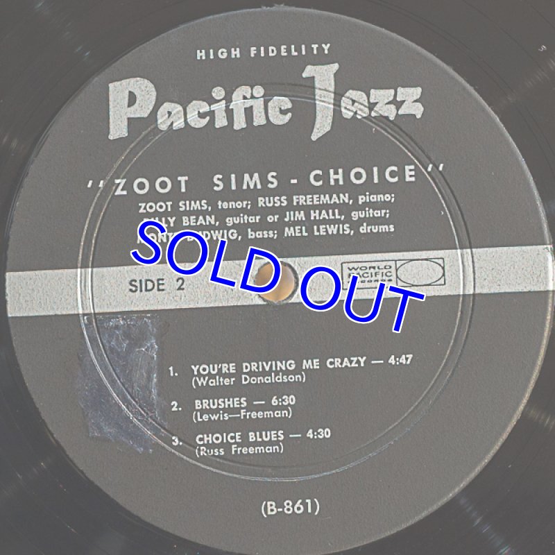 画像3: ズート・スムス(ts)/CHOICE (3)