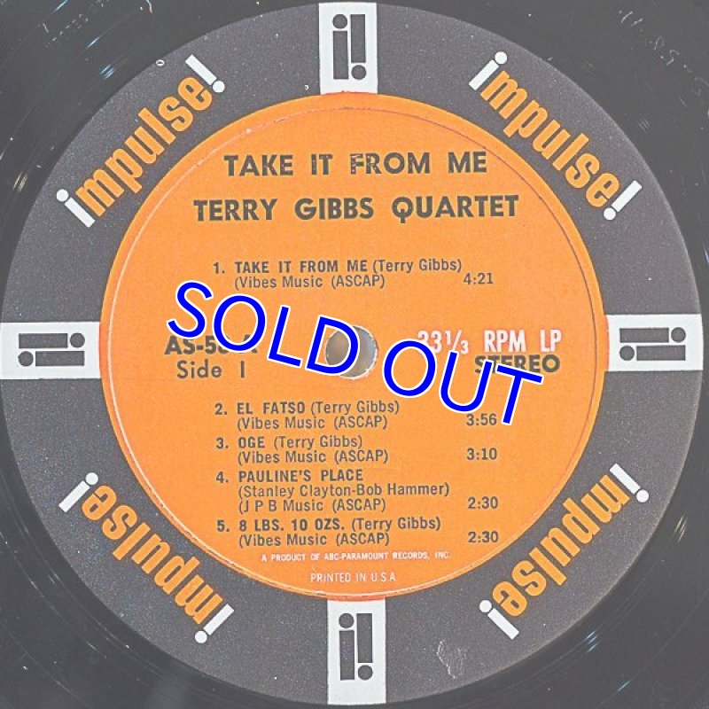 画像3: テリー・ギブス(vib)/TAKE IT FROM ME (3)