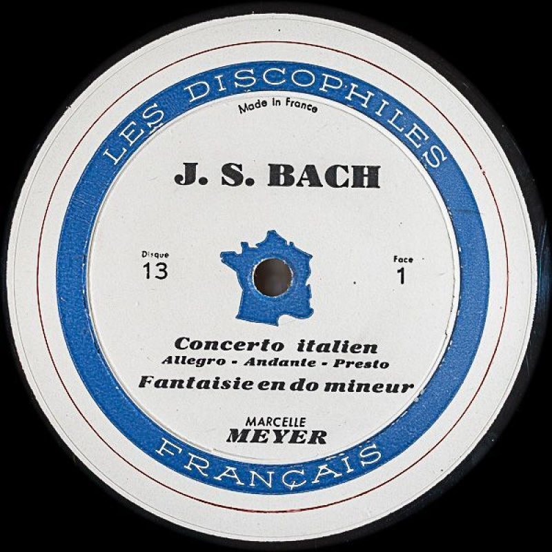 画像3: マルセル・メイエ（pf）/バッハ：イタリア協奏曲、半音階的幻想曲とフーガ（10吋盤） (3)