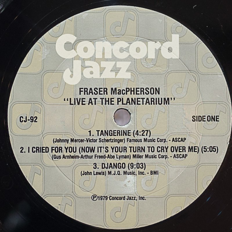 画像5: フレイザー・マクファーソン(ts)/LIVE AT THE PLANETARIUM (5)