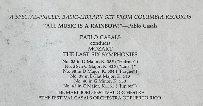 画像3: パブロ・カザルス指揮/モーツァルト:後期六大交響曲集 (3)