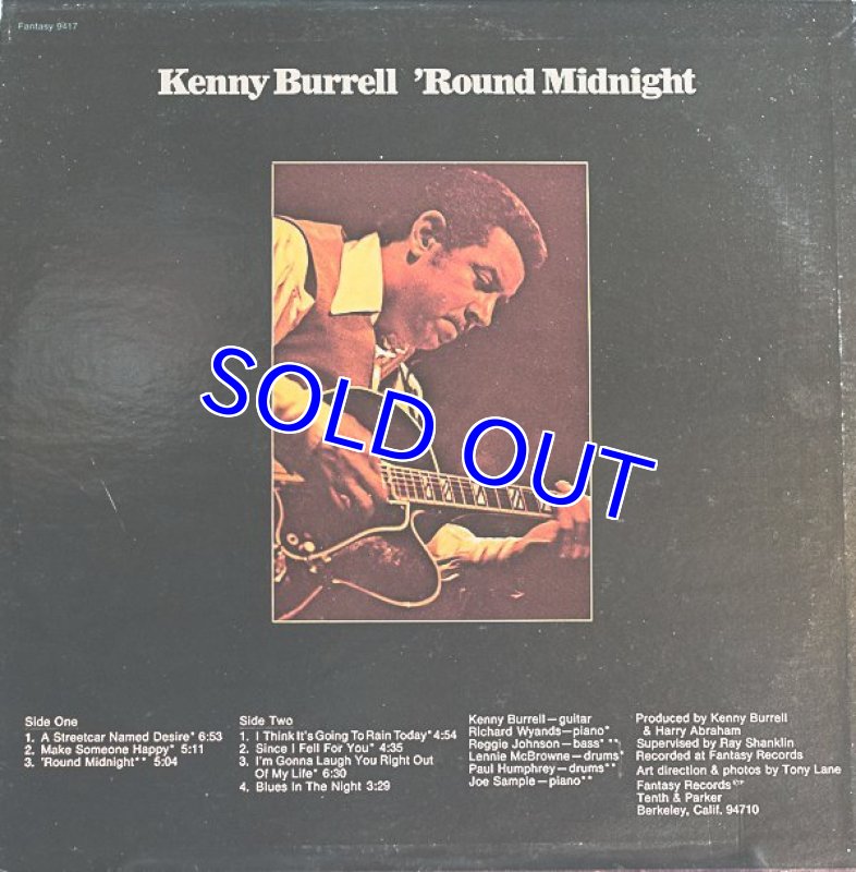 画像2: ケニー・バレル(g)/’ROUND MIDNIGHT (2)