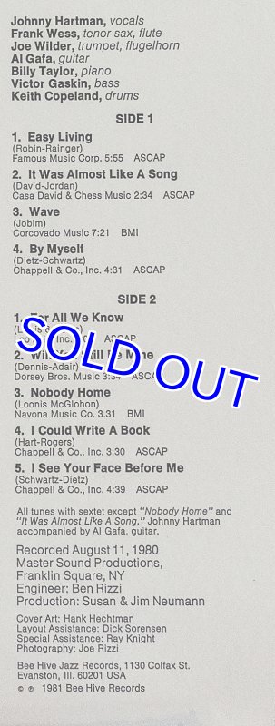 画像3: ジョニー・ハートマン/ONCE IN EVERY LIFE (3)