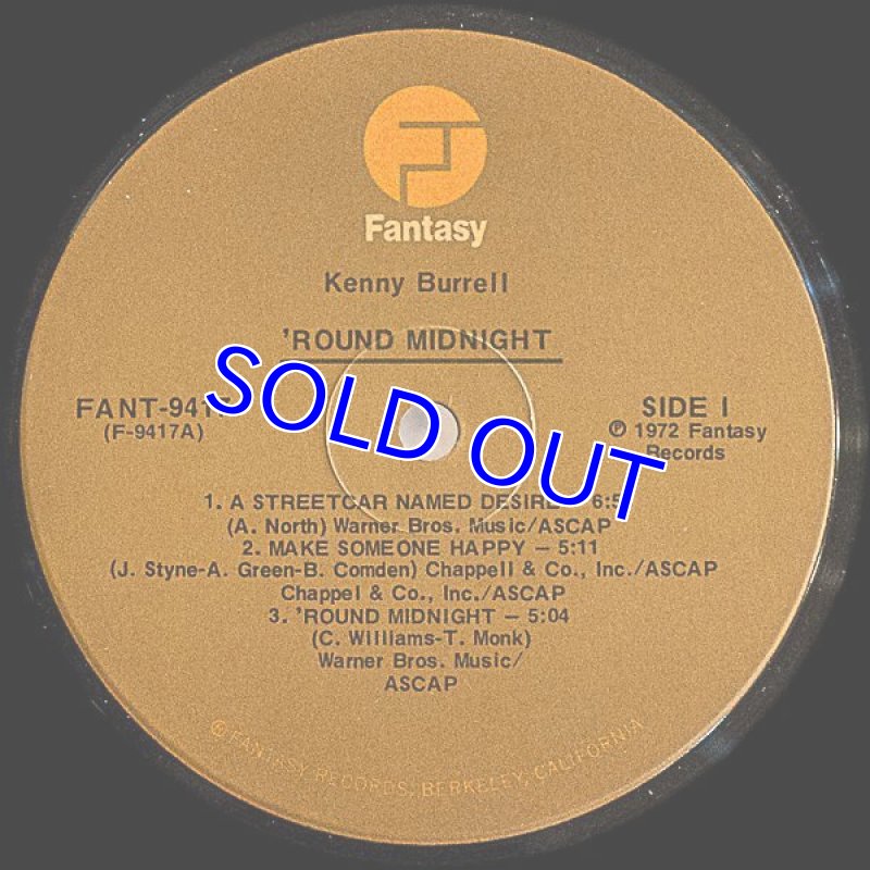 画像4: ケニー・バレル(g)/’ROUND MIDNIGHT (4)