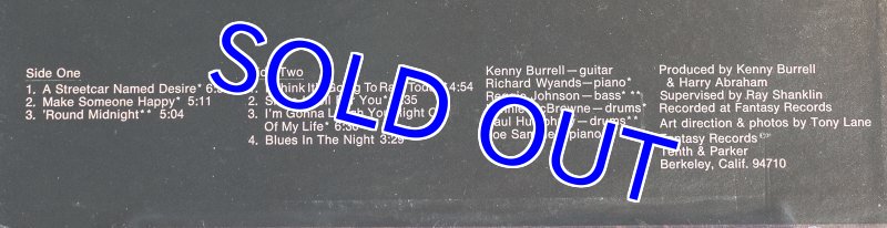 画像3: ケニー・バレル(g)/’ROUND MIDNIGHT (3)