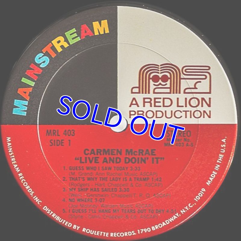 画像4: カーメン・マクレイ/LIVE AND DOIN' IT (4)