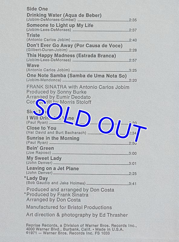 画像3: フランク・シナトラ/WITH ANTONIO CARLOS JOBIN (3)