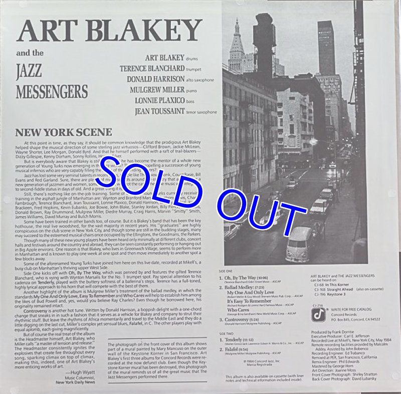 画像2: アート・ブレイキー&ジャズメッセンジャーズ/NEW YORK SCENE (2)