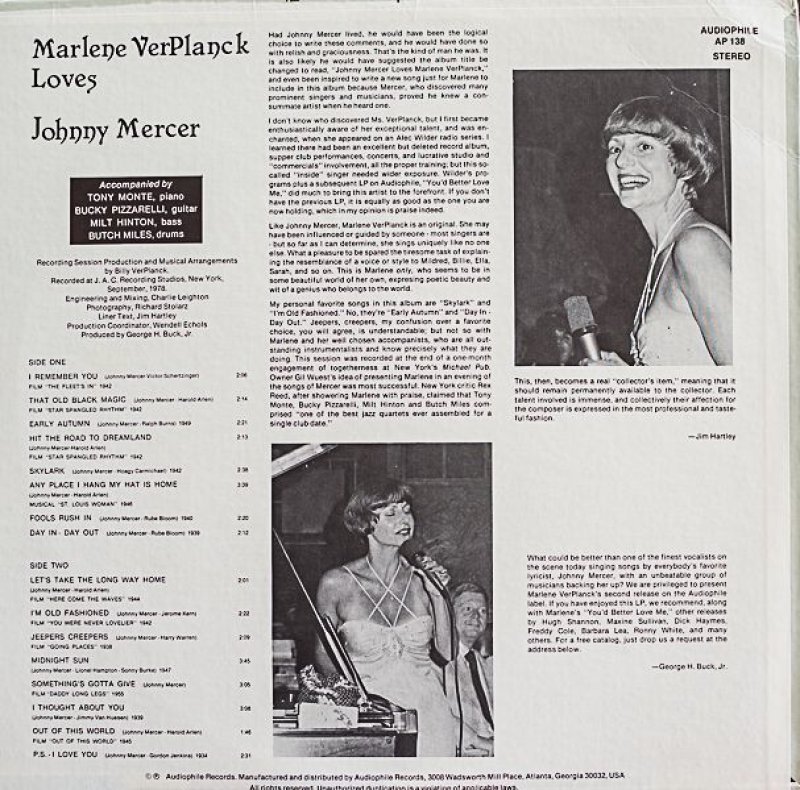 画像2: マーレン・ヴァー・ランク/LOVES JOHNNY MERCER (2)