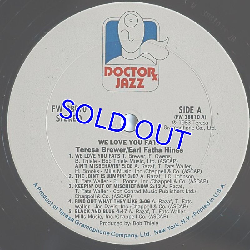 画像4: テレサ・ブリュワー/WE LOVE YOU FATS (4)