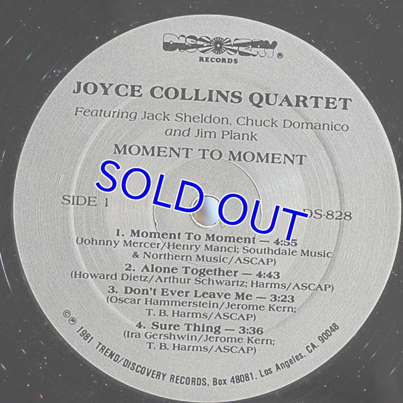 画像4: ジョイス・コリンズ(p)/MOMENT TO MOMENT (4)