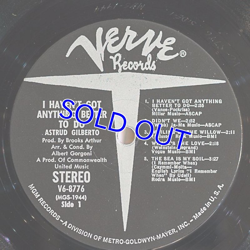 画像3: アスフラッド・ジルベルト/I HAVEN'T GOT ANYTHING BETTER TO DO (3)