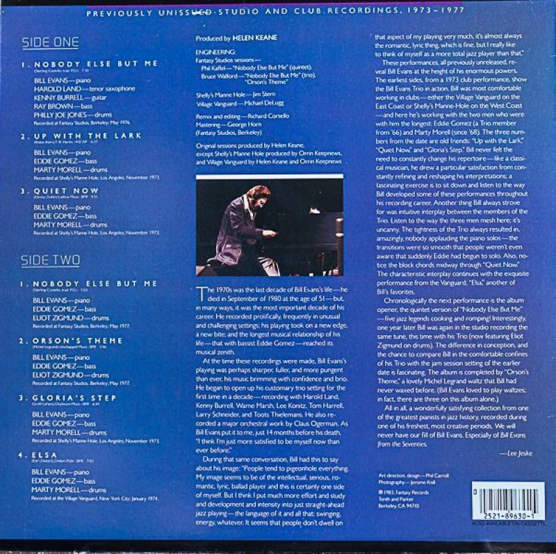 画像2: ビル・エヴァンス(p)/FROM THE SEVENTIES (2)