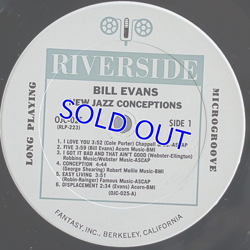 画像3: ビル・エヴァンス(p)/NEW JAZZ CONCEPTIONS (3)
