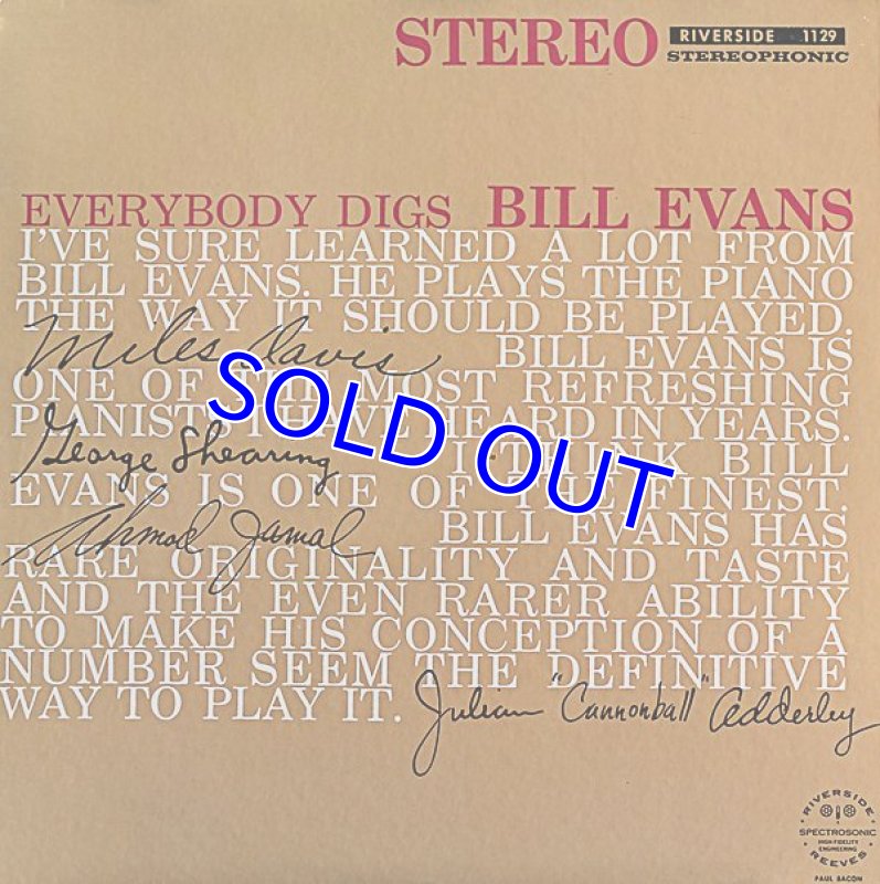 画像1: ビル・エヴァンス（p）/EVERYBODY DIGS BILL EVANS (1)