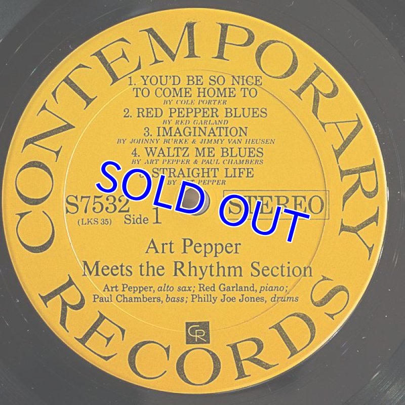 画像3: アート・ペッパー(as)/Meets the Rhythm Section (3)