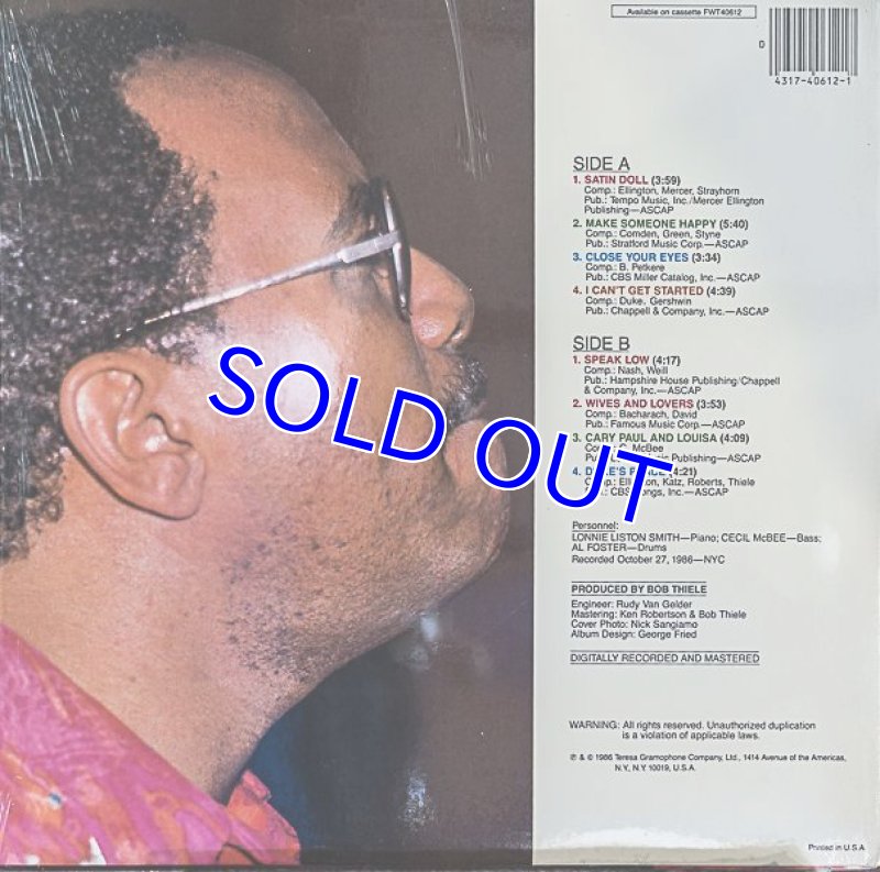 画像2: ロニー・リストン・スミス・トリオ/MAKE SOMEONE HAPPY (2)