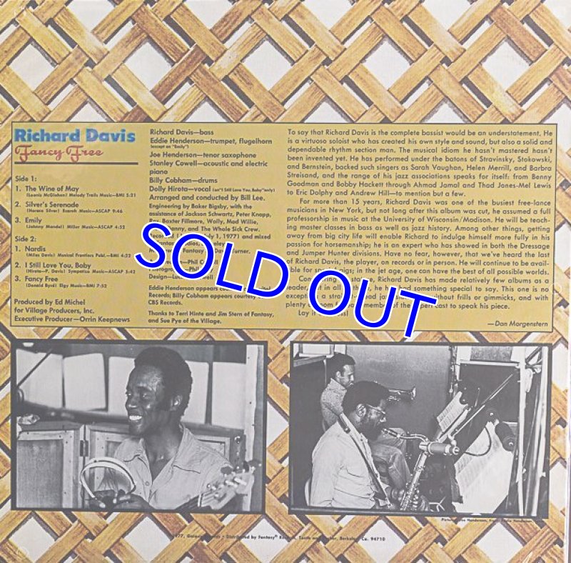 画像2: リチャード・デイヴィス(b)/FANCY FREE (2)
