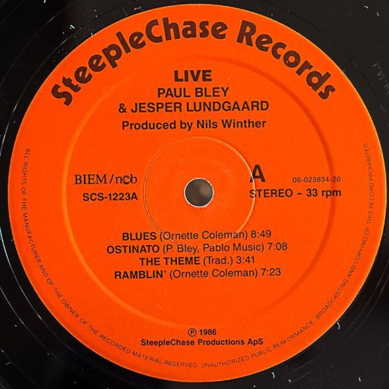 画像4: ポール・ブレイ(p)/LIVE (4)