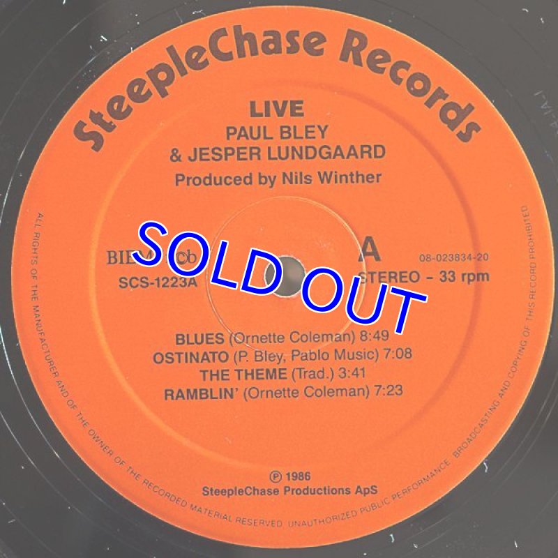 画像4: ポール・ブレイ（p）/LIVE (4)