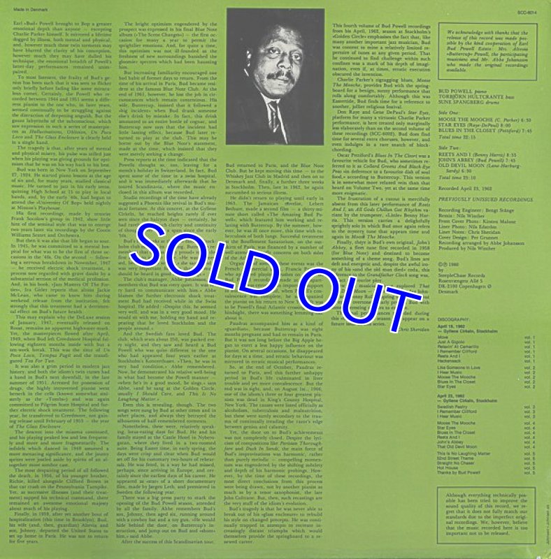 画像2: バド・パウエル・トリオ/AT THE GOLDEN CIRCLE Vol.4 (2)