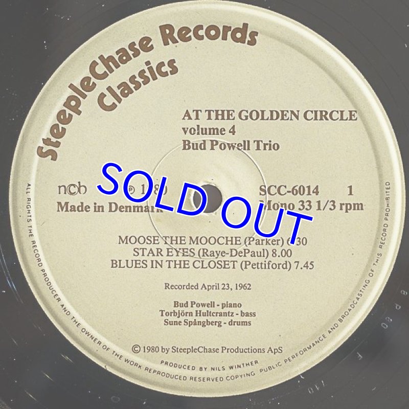 画像3: バド・パウエル・トリオ/AT THE GOLDEN CIRCLE Vol.4 (3)