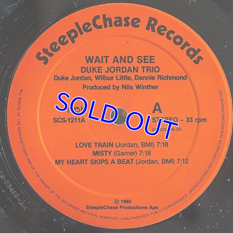 画像4: デューク・ジョーダン・トリオ/WAIT AND SEE (4)