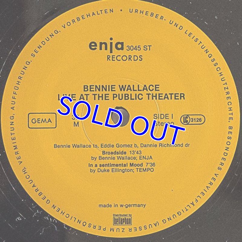 画像3: ベニー・ウォレス（ts）/LIVE AT THE PUBLIC THEATER (3)