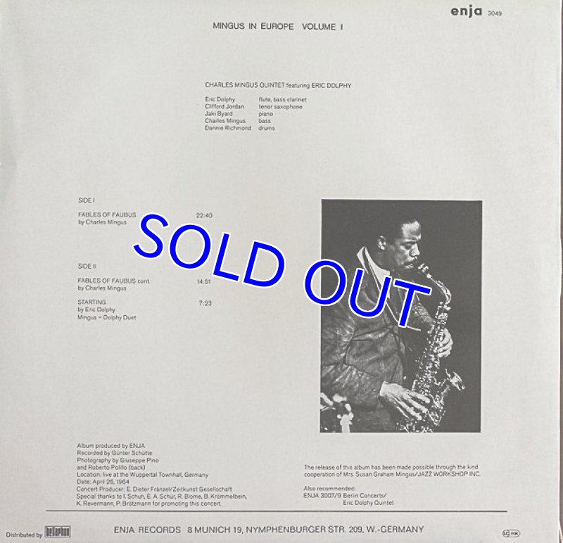 画像2: チャールス・ミンガス(b)/MINGUS IN EUPOPE Vol.1 (2)