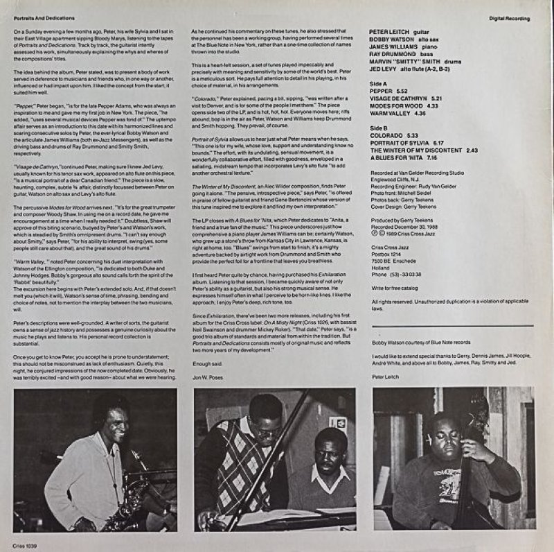 画像2: ピーター・リーチ(g)/PORTAITS AND DEDICATIONS (2)