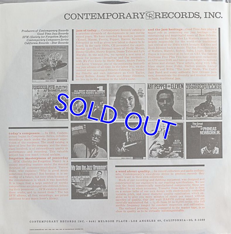 画像3: アート・ペッパー(as)/ミーツ・サ・リズム・セクション (3)