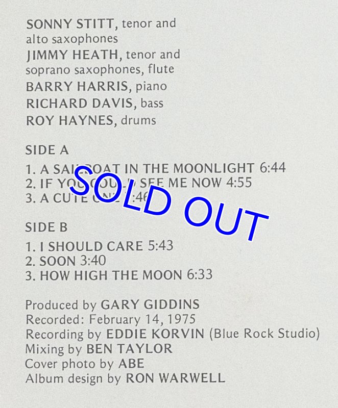 画像3: ソニー・スティット(ts,as)/メロウ (3)