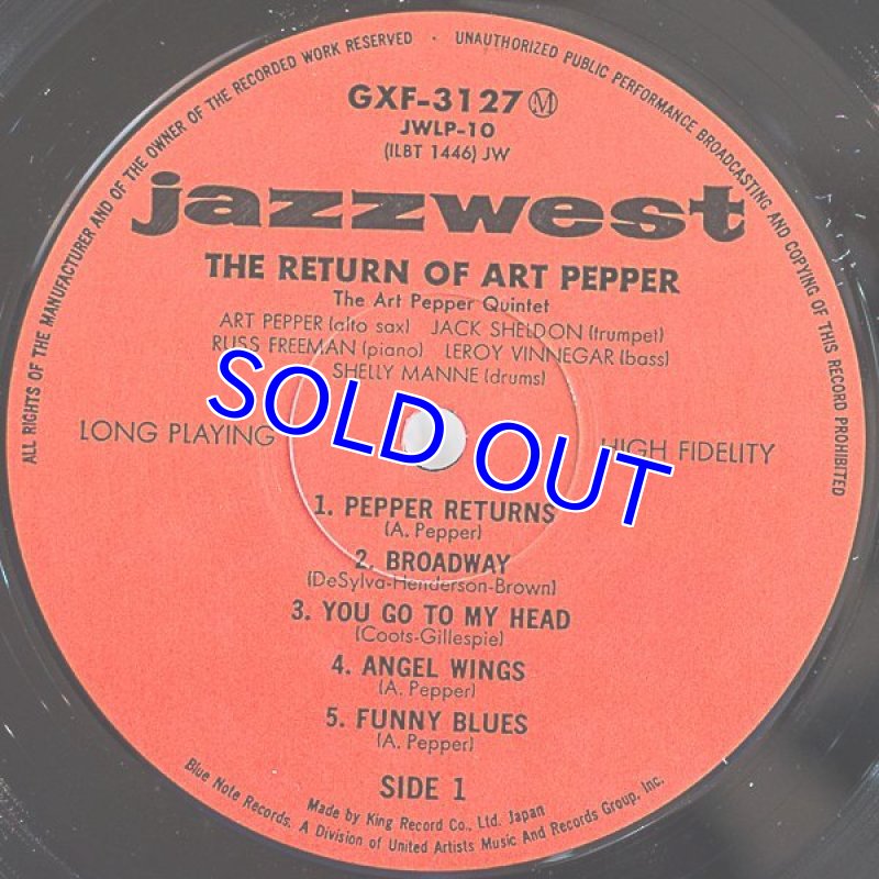 画像4: アート・ペッパー(as)/サ・リターン・オブ・アート・ペッパー (4)