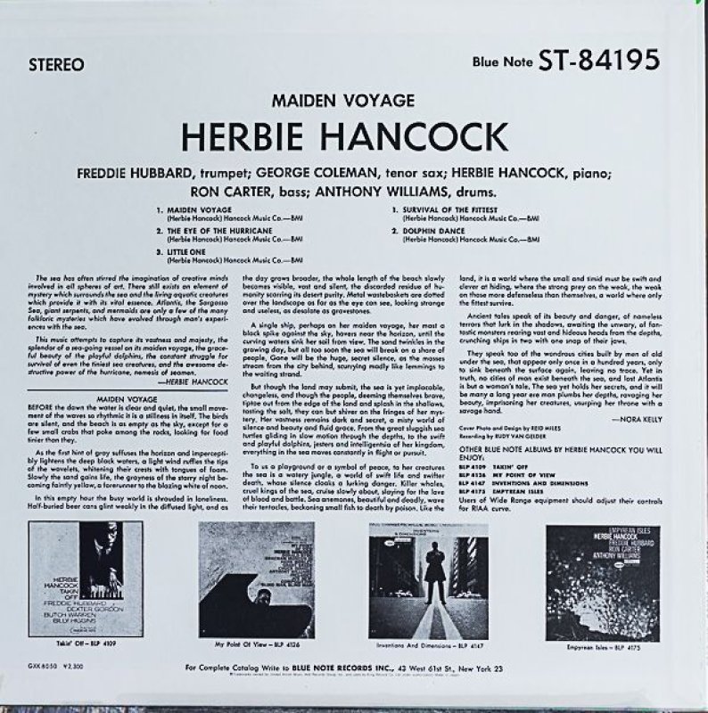 画像2: ハービー・ハンコック（p）/処女航海 (2)