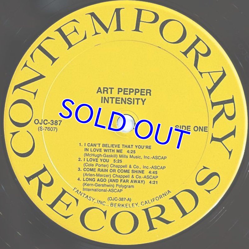 画像3: アート・ペッパー(as)/INTENSITY (3)
