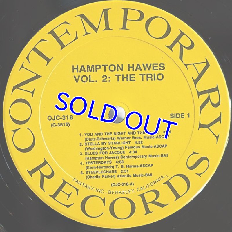 画像3: ハンプトン・ホーズ(reed)/Vol.2 THE TRIO (3)