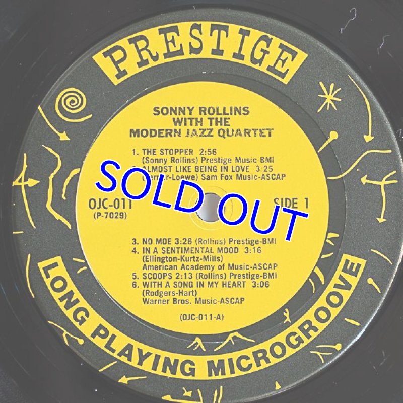 画像3: ソニー・ロリンズ(as)/WITH THE MODERN JAZZ QUARTET (3)