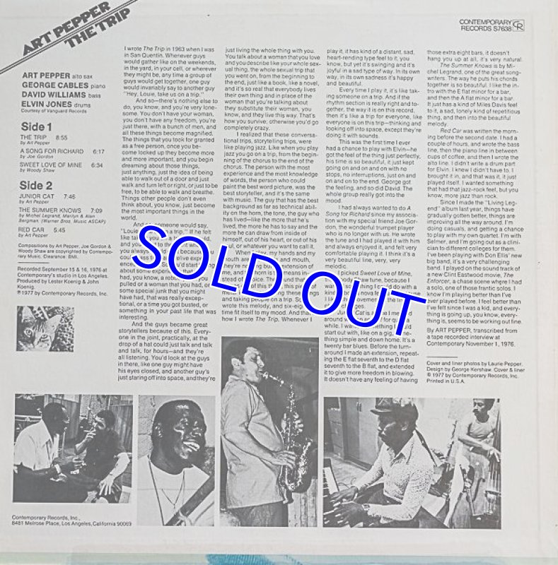 画像2: アート・ペッパー(as)/ART PEPPER TODAY (2)