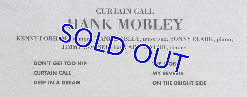 画像3: ハンク・モブレイ(ts)/CURTAIB CALL(TONE POET盤) (3)