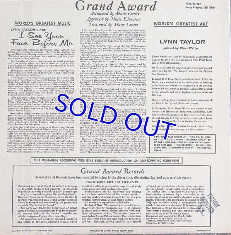 画像2: リン・テイラー/I SEE YOUR FACE BEFORE ME (ご商談中) (2)