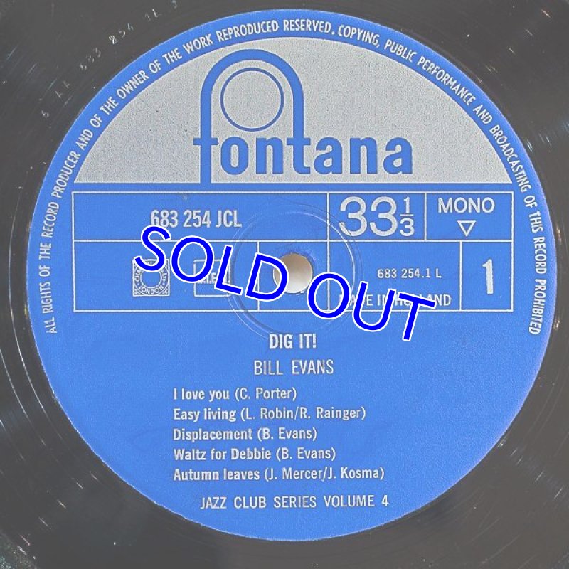 画像4: ビル・エヴァンス(p)/DIG IT! (4)