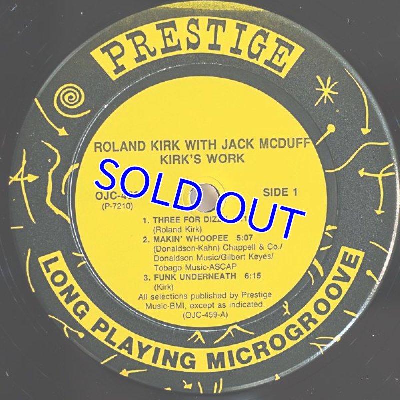 画像3: ローランド・カーク(reeds)/KIRK'S WORK (3)