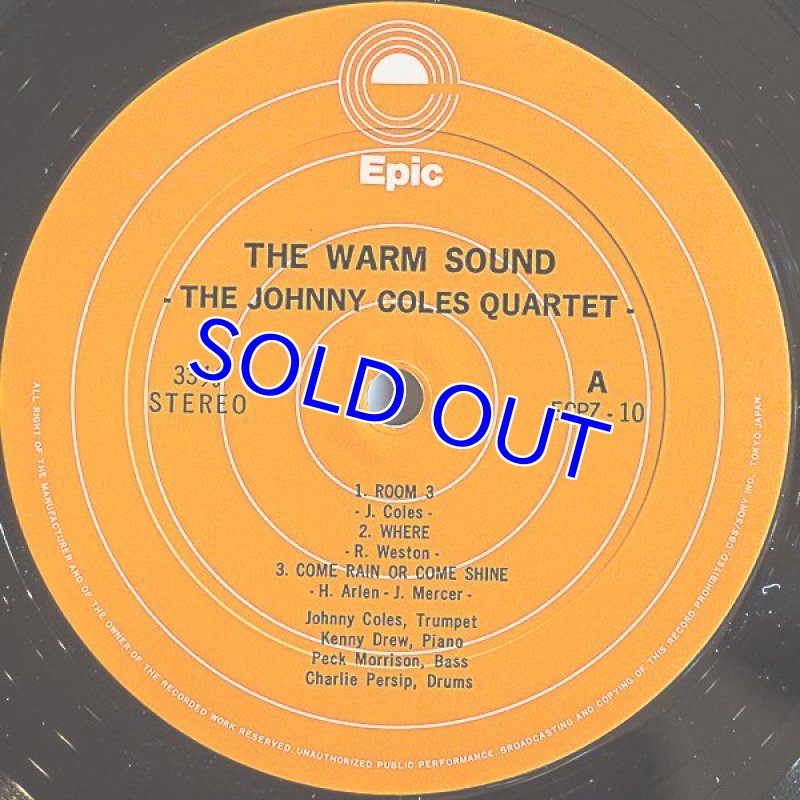 画像3: ジョニー・コールズ（tp）/ザ・ウォーム・サウンド (3)