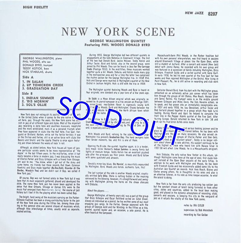 画像2: ジョージ・ウォリントン(p)/NEW YORK SCENE(WAVE盤) (2)